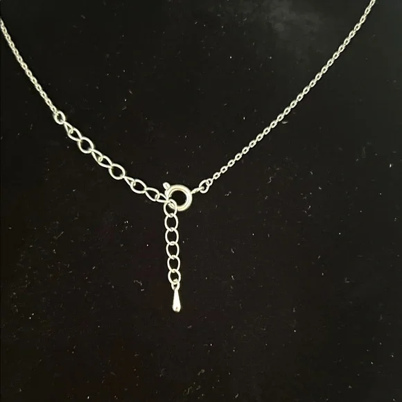 AUTHENTIC YSL Logo Pendant Necklace with Rhinestones - Picture 5 of 6